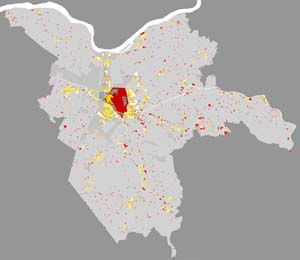 Grado di strutturazione dei tessuti residenziali
